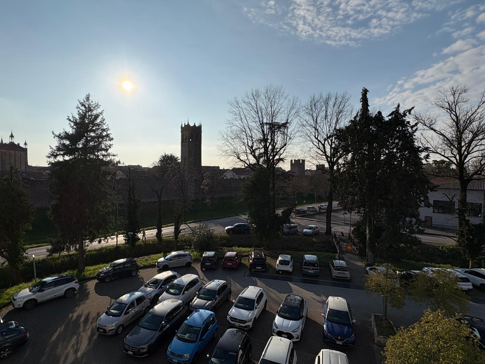 Vista panoramica sulle mura storiche di Montagnana